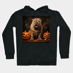 Halloween Chinese Shar-Pei Hoodie